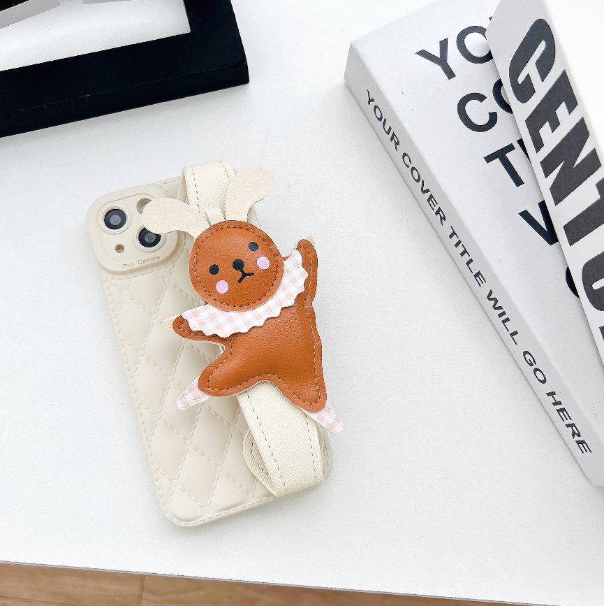 Premium Leather Wrist Strap Rabbit Diamond Pattern Case for iPhone 17 Air/16 Pro Max/15/14 15
Premium Leather Wrist Strap Rabbit Diamond Pattern Case for iPhone 17 Air/16 Pro Max/15/14 15