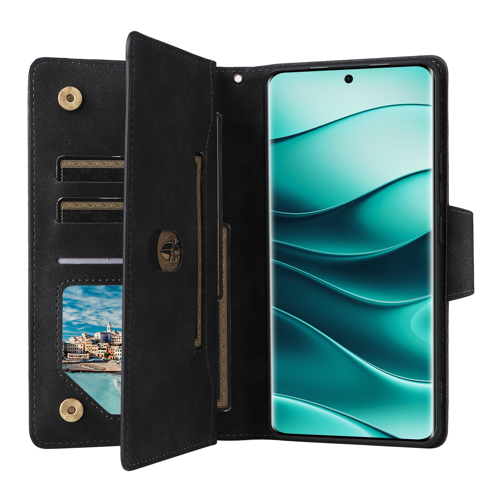 Leather Case For Xiaomi Redmi Note 14 Pro 5G/14 Pro+ 5G/Poco X7 5G Zipper Wallet Stand Phone Cover Rivet Decor Black
Leather Case For Xiaomi Redmi Note 14 Pro 5G/14 Pro+ 5G/Poco X7 5G Zipper Wallet Stand Phone Cover Rivet Decor Black