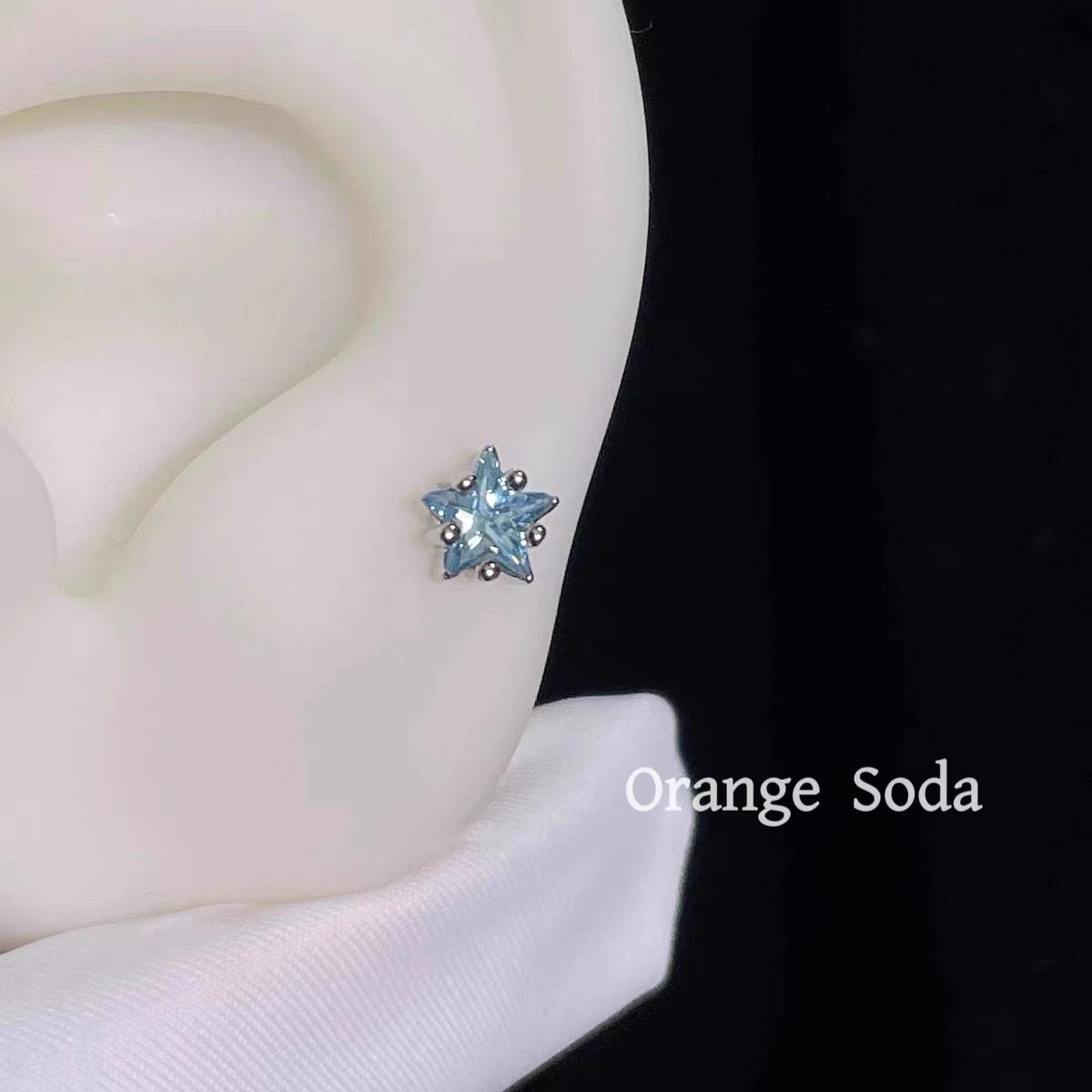 Blue Winged Titanium Steel Ear Studs with Screw Back for Women
Blue Winged Titanium Steel Ear Studs with Screw Back for Women