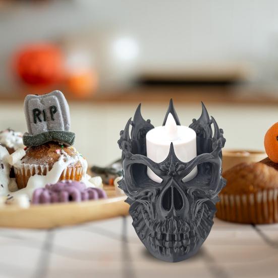2Pcs Skull Tea Lamp Holder LED Lights Halloween Decoration Horror Atmosphere Flame-Retardant Gothic Ornament Home Decor 2pcs
2Pcs Skull Tea Lamp Holder LED Lights Halloween Decoration Horror Atmosphere Flame-Retardant Gothic Ornament Home Decor 2pcs