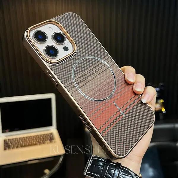 Phone Case for IPhone 16 15 14 13 Pro Max Carbon Fiber Kevlar Textured Protective for Magnetic Magsafe Wireless Charging Cover iPhone 15 золотой
Phone Case for IPhone 16 15 14 13 Pro Max Carbon Fiber Kevlar Textured Protective for Magnetic Magsafe Wireless Charging Cover iPhone 15 золотой
