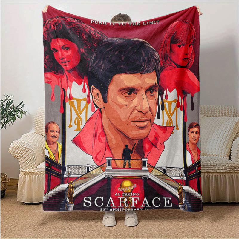 1pc Scarface-Inspired Home Decor: Cozy Flannel Blanket, Perfect Gift for Bedroom, Living Room, Travel, Camping, Car, Beach, Office Naps, Ideal Sofa Th 130x150cm
1pc Scarface-Inspired Home Decor: Cozy Flannel Blanket, Perfect Gift for Bedroom, Living Room, Travel, Camping, Car, Beach, Office Naps, Ideal Sofa Th 130x150cm