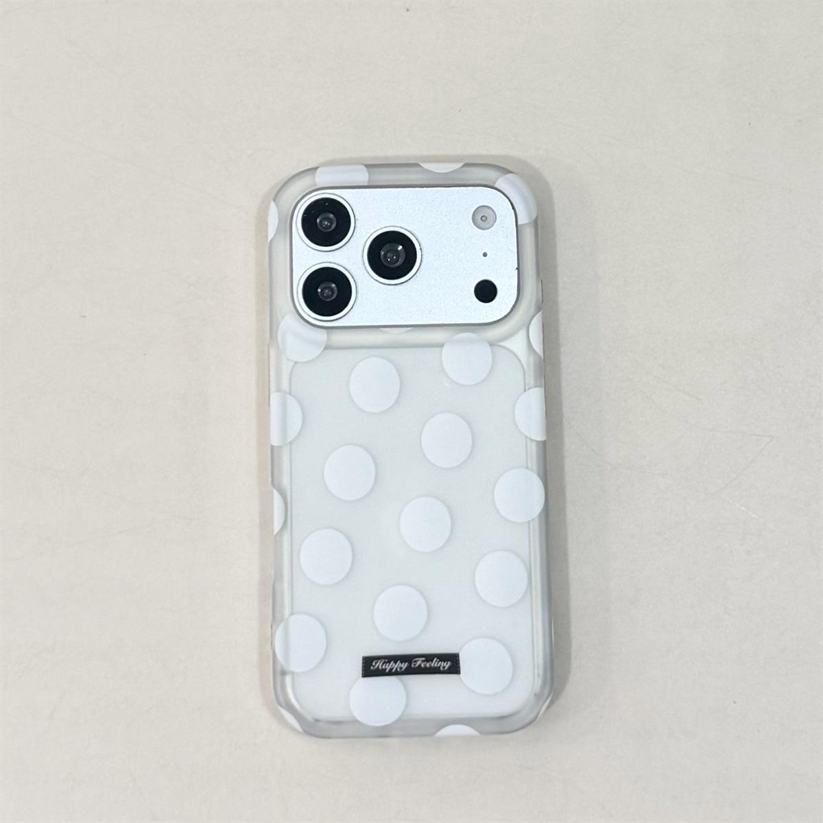 Dual-Layer Frosted Polka Dot Case for iPhone 17/16 ProMax, Transparent & Shockproof. iPhone 16 Pro Max
Dual-Layer Frosted Polka Dot Case for iPhone 17/16 ProMax, Transparent & Shockproof. iPhone 16 Pro Max