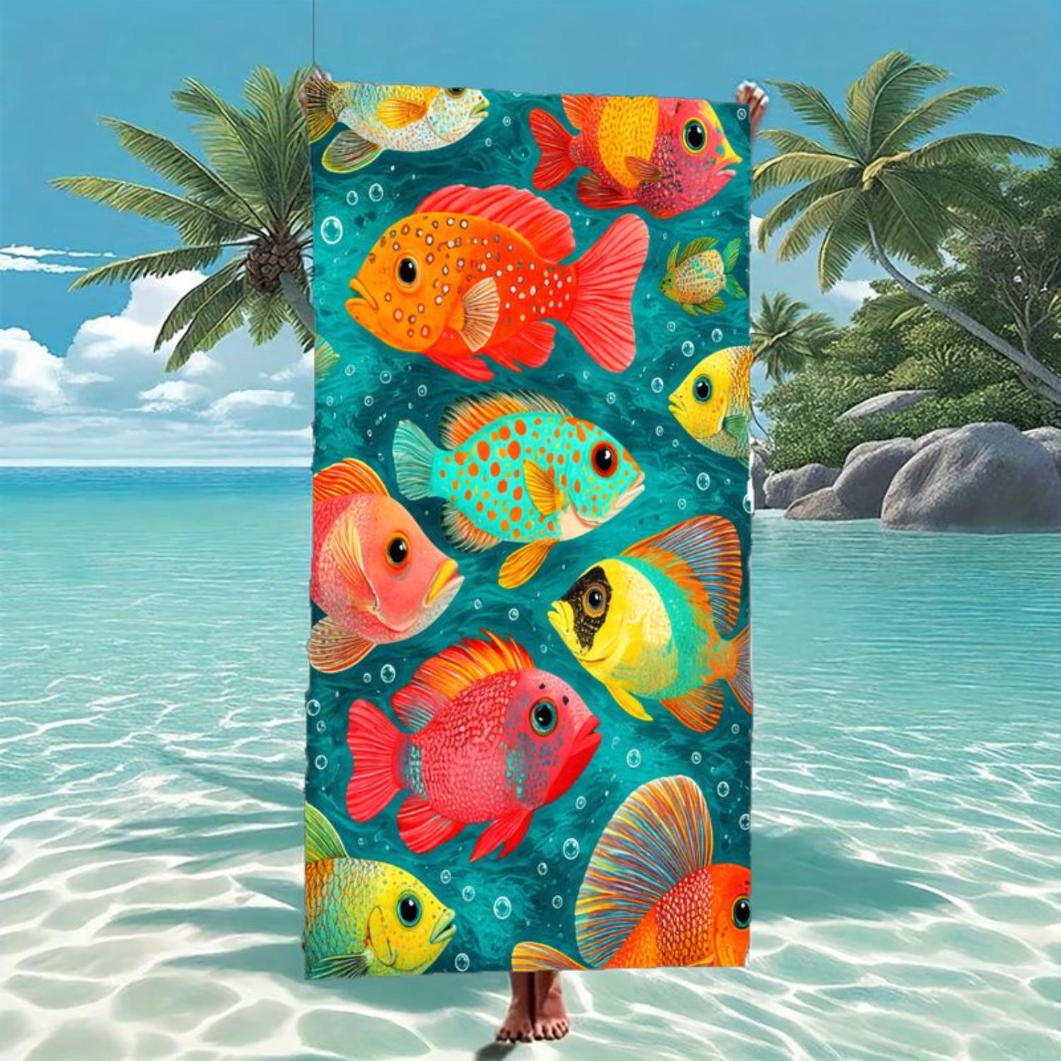 Colorful Fish Beach Towel - Lightweight Quick-Dry Large Towel for Beach, Pool & Summer Fun W30*H60(CM)
Colorful Fish Beach Towel - Lightweight Quick-Dry Large Towel for Beach, Pool & Summer Fun W30*H60(CM)