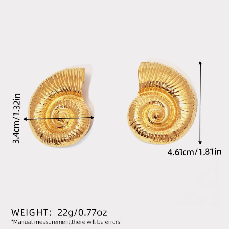 Conch Shape Stainless Steel Earrings For Women Anti Allergic Trendy Charm Zircon Holiday Gift
Conch Shape Stainless Steel Earrings For Women Anti Allergic Trendy Charm Zircon Holiday Gift