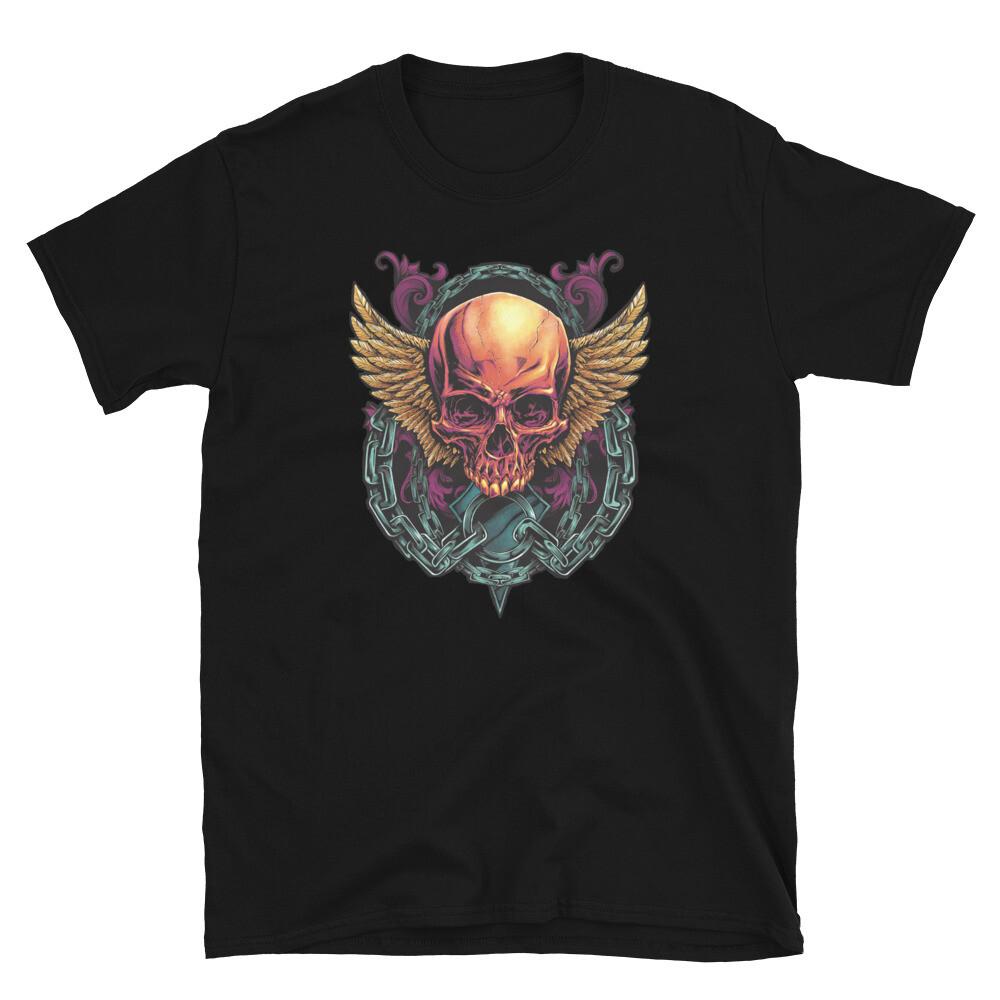 TRENDY SKULL WINGS AND CHAINS AWESOME GRAPHIC Short-Sleeve Unisex T-Shirt 5XL різнокольоровий
TRENDY SKULL WINGS AND CHAINS AWESOME GRAPHIC Short-Sleeve Unisex T-Shirt 5XL різнокольоровий