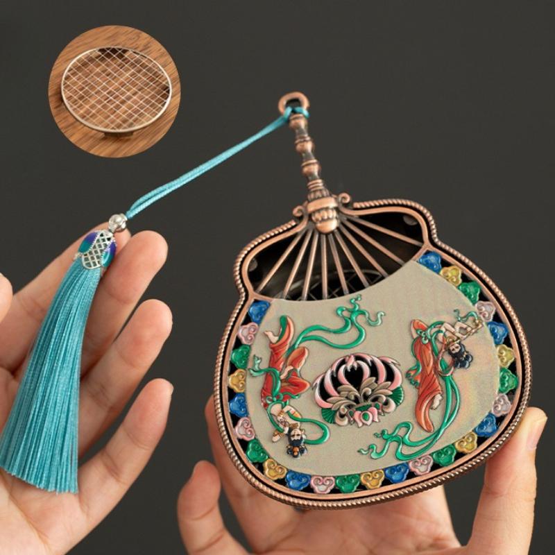 Dunhuang Cloisonne Incense Burner Antique Style Chinese Censer for Home Aromatherapy Decor
Dunhuang Cloisonne Incense Burner Antique Style Chinese Censer for Home Aromatherapy Decor