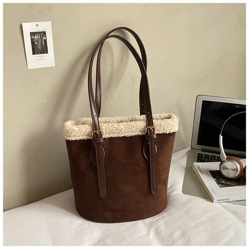 Retro Small Bag Spliced Bucket Bag, Large-capacity Commuting Single-shoulder Armpit Bag without pendant
Retro Small Bag Spliced Bucket Bag, Large-capacity Commuting Single-shoulder Armpit Bag without pendant