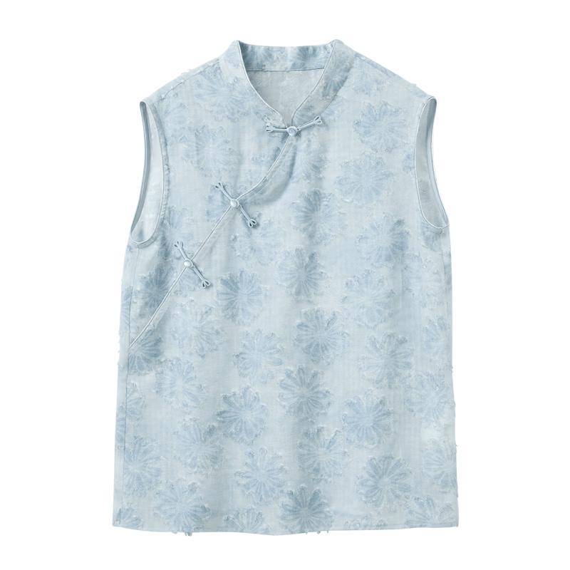 Sancai New Chinese Style Sleeveless Blouse XL
Sancai New Chinese Style Sleeveless Blouse XL