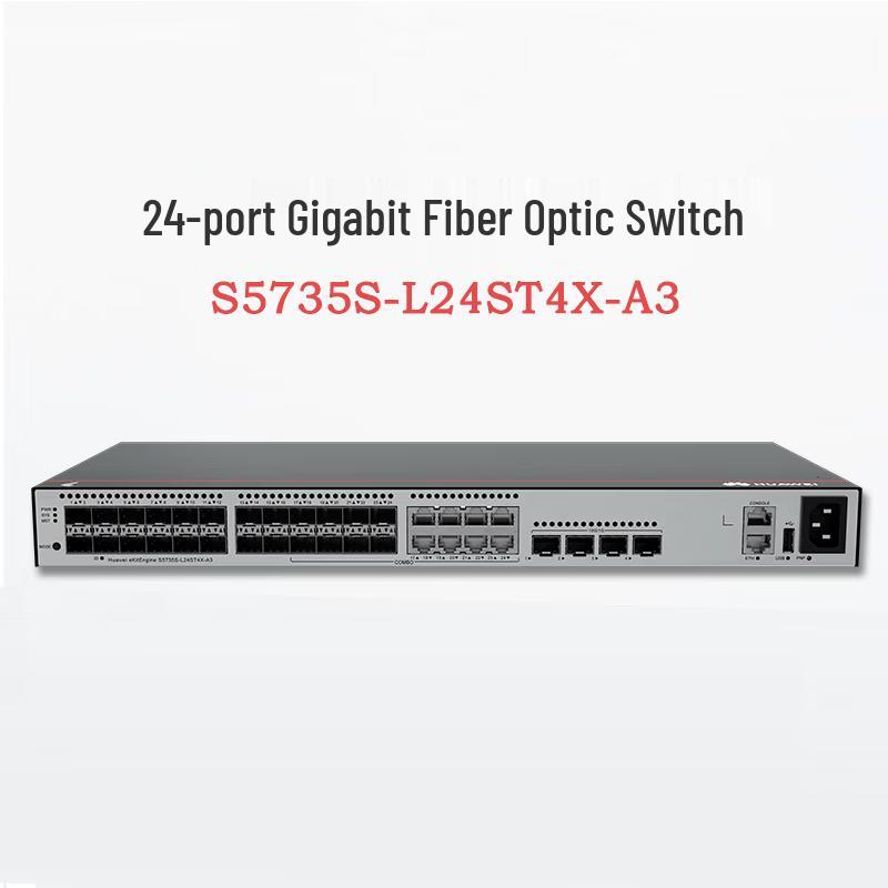 Huawei Kunling S5735S-L24ST4X-A3 Layer 3 Managed Ethernet Switch
Huawei Kunling S5735S-L24ST4X-A3 Layer 3 Managed Ethernet Switch