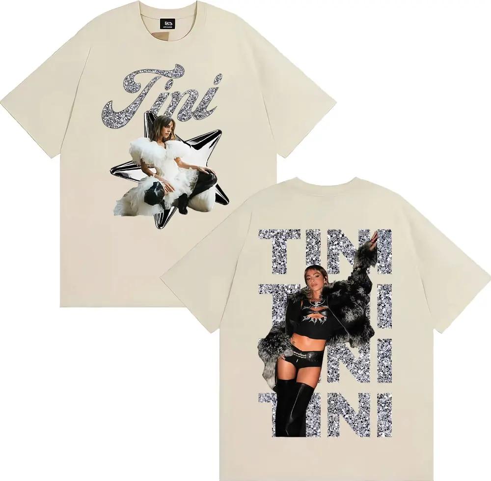 Singer Tini Stoessel Album Double Sided Print T Shirts Men Women Fashion Aesthetic Vintage T-shirt Cotton Oversized Tshirt XXXL
Singer Tini Stoessel Album Double Sided Print T Shirts Men Women Fashion Aesthetic Vintage T-shirt Cotton Oversized Tshirt XXXL