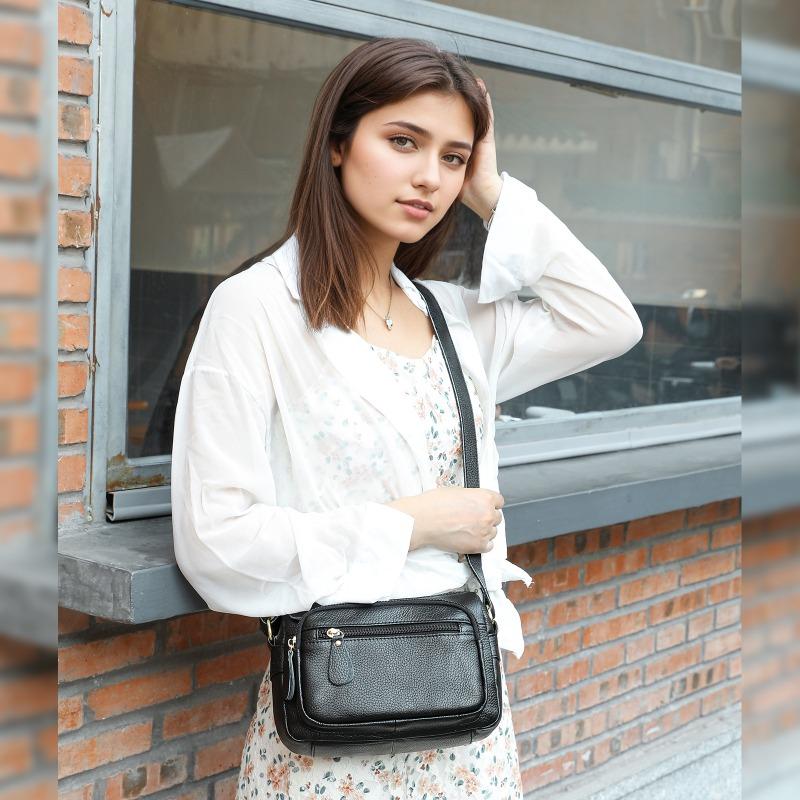 Женская сумка из натуральной кожи, сумка на одно плечо, универсальная, многоотделенческая, многокарманная, сумка через плечо чёрный
Женская сумка из натуральной кожи, сумка на одно плечо, универсальная, многоотделенческая, многокарманная, сумка через плечо чёрный