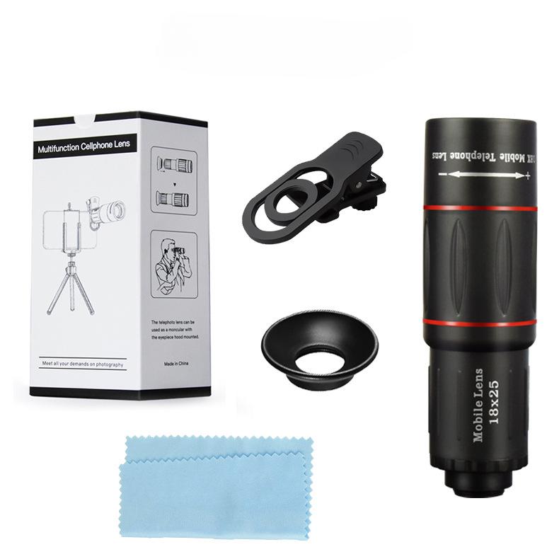 1 шт. Оптический 18-кратный высокой мощности высокой четкости телескоп для камеры мобильного телефона Концертная дальняя съемка Внешний телеобъектив для мобильного телефона
1 шт. Оптический 18-кратный высокой мощности высокой четкости телескоп для камеры мобильного телефона Концертная дальняя съемка Внешний телеобъектив для мобильного телефона
