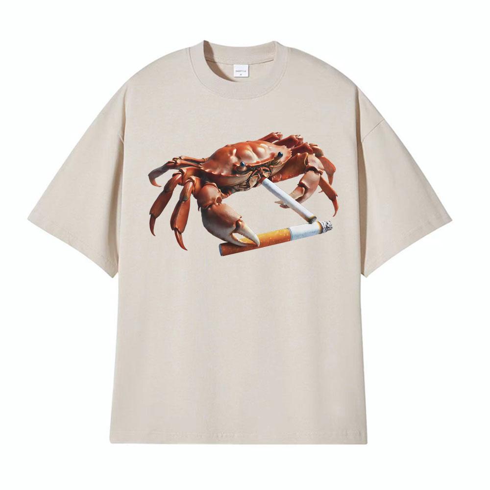 Funny Meme Smoking Kils Smoking Crab Unisex Tee Unisexs Clothing Vintage Pure Cotton T Shirts Humor Comfort ONeck Cartoon Tshirt 4XL
Funny Meme Smoking Kils Smoking Crab Unisex Tee Unisexs Clothing Vintage Pure Cotton T Shirts Humor Comfort ONeck Cartoon Tshirt 4XL