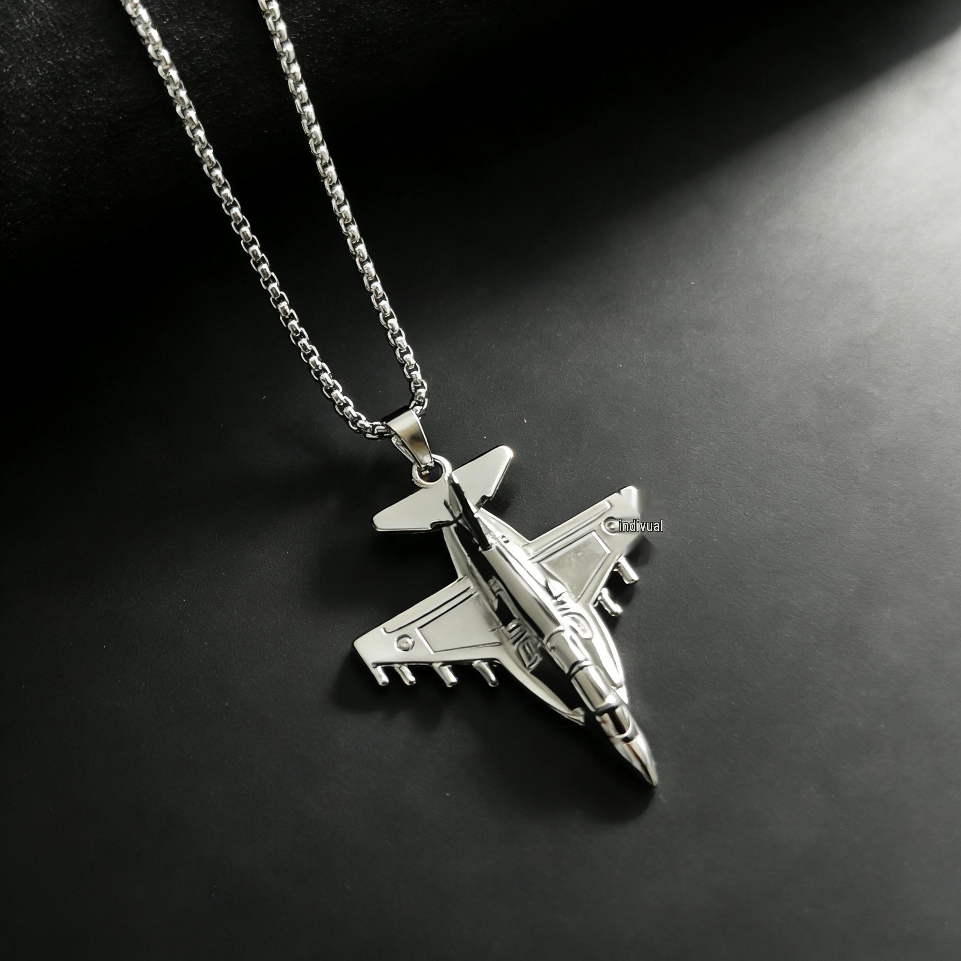 Creative Fighter Jet Pendant Necklace – Perfect Souvenir for Military Enthusiasts.
Creative Fighter Jet Pendant Necklace – Perfect Souvenir for Military Enthusiasts.