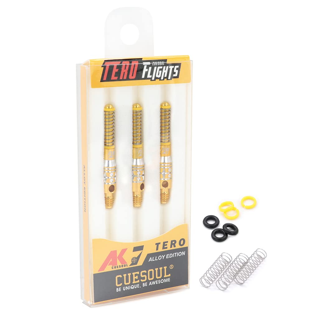 CUESOUL TERO System AK7 Telescopic Aluminum Dart Set of 3 Built-in Shaft, - C33.6mm (CS-AK7L-4C35)
CUESOUL TERO System AK7 Telescopic Aluminum Dart Set of 3 Built-in Shaft, - C33.6mm (CS-AK7L-4C35)