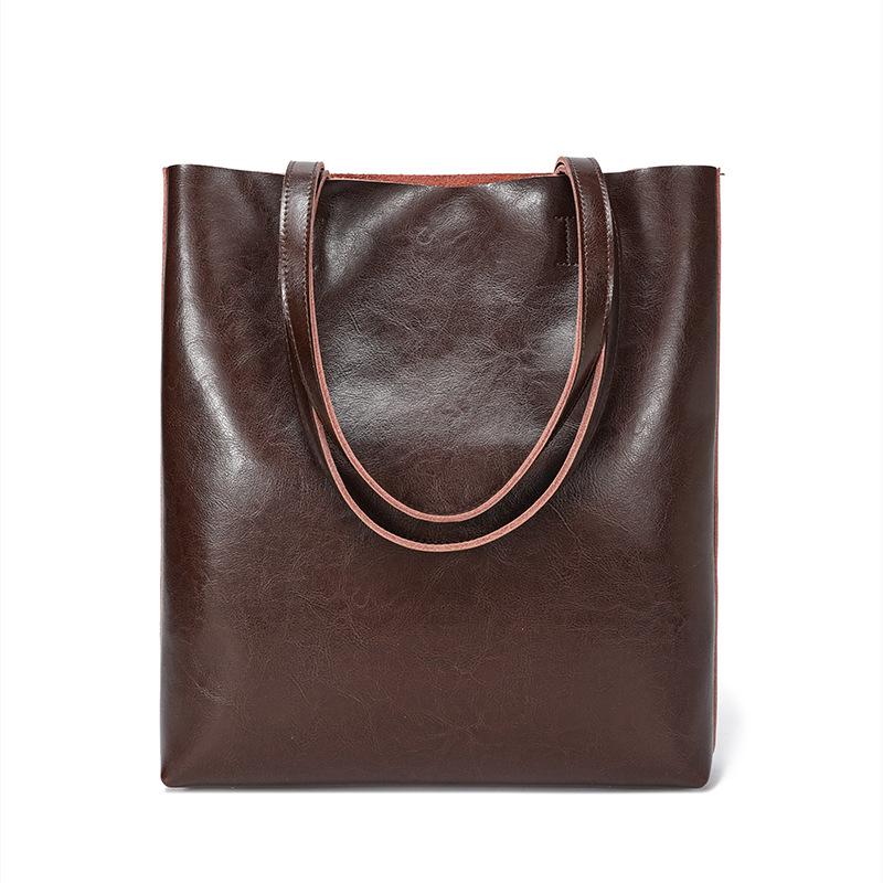 Genuine Leather Retro Luxury Oil Wax Cowhide Tote - Large Capacity, Versatile Single Shoulder Bag
Genuine Leather Retro Luxury Oil Wax Cowhide Tote - Large Capacity, Versatile Single Shoulder Bag