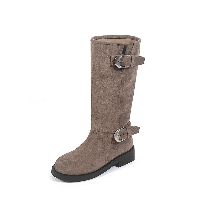 Leather Boots Women s Boots New Heel Round Head Splicing Western Boots Pleated Pile Boots Knight Boots 40 пісочний
Leather Boots Women s Boots New Heel Round Head Splicing Western Boots Pleated Pile Boots Knight Boots 40 пісочний