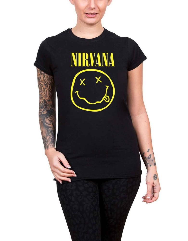 26 Nirvana T Shirt Classic Face Logo Official Womens New Black Skinny Fit Size 12 Unisex T-Shirt L
26 Nirvana T Shirt Classic Face Logo Official Womens New Black Skinny Fit Size 12 Unisex T-Shirt L