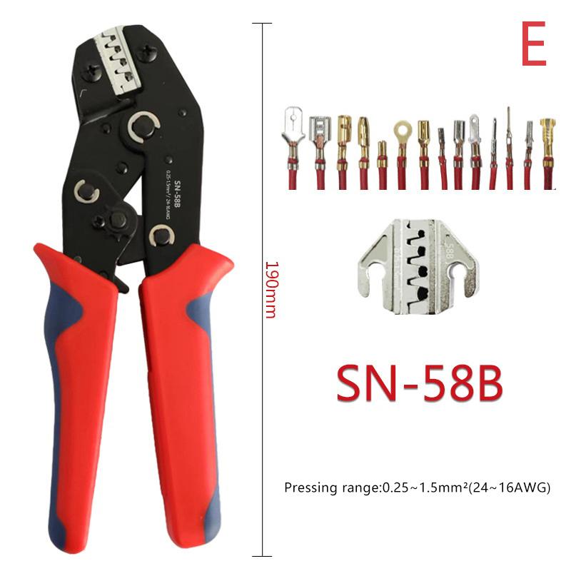 Набор обжимных клещей Инструмент для обжима проводов Коробка с губками для трубчатых изоляционных клемм Электрические многофункциональные клещи
Набор обжимных клещей Инструмент для обжима проводов Коробка с губками для трубчатых изоляционных клемм Электрические многофункциональные клещи