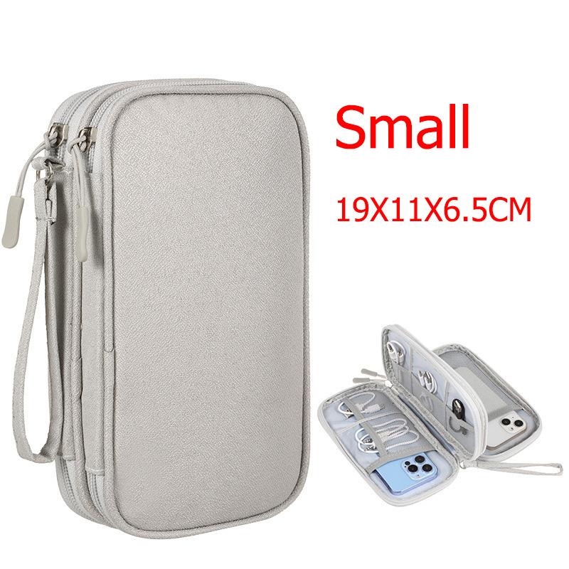 Portable Double Layer Travel Organizer Bag Waterproof Organizer Electronics Charging Bank Online Data Mouse Cable Storage Bag
Portable Double Layer Travel Organizer Bag Waterproof Organizer Electronics Charging Bank Online Data Mouse Cable Storage Bag