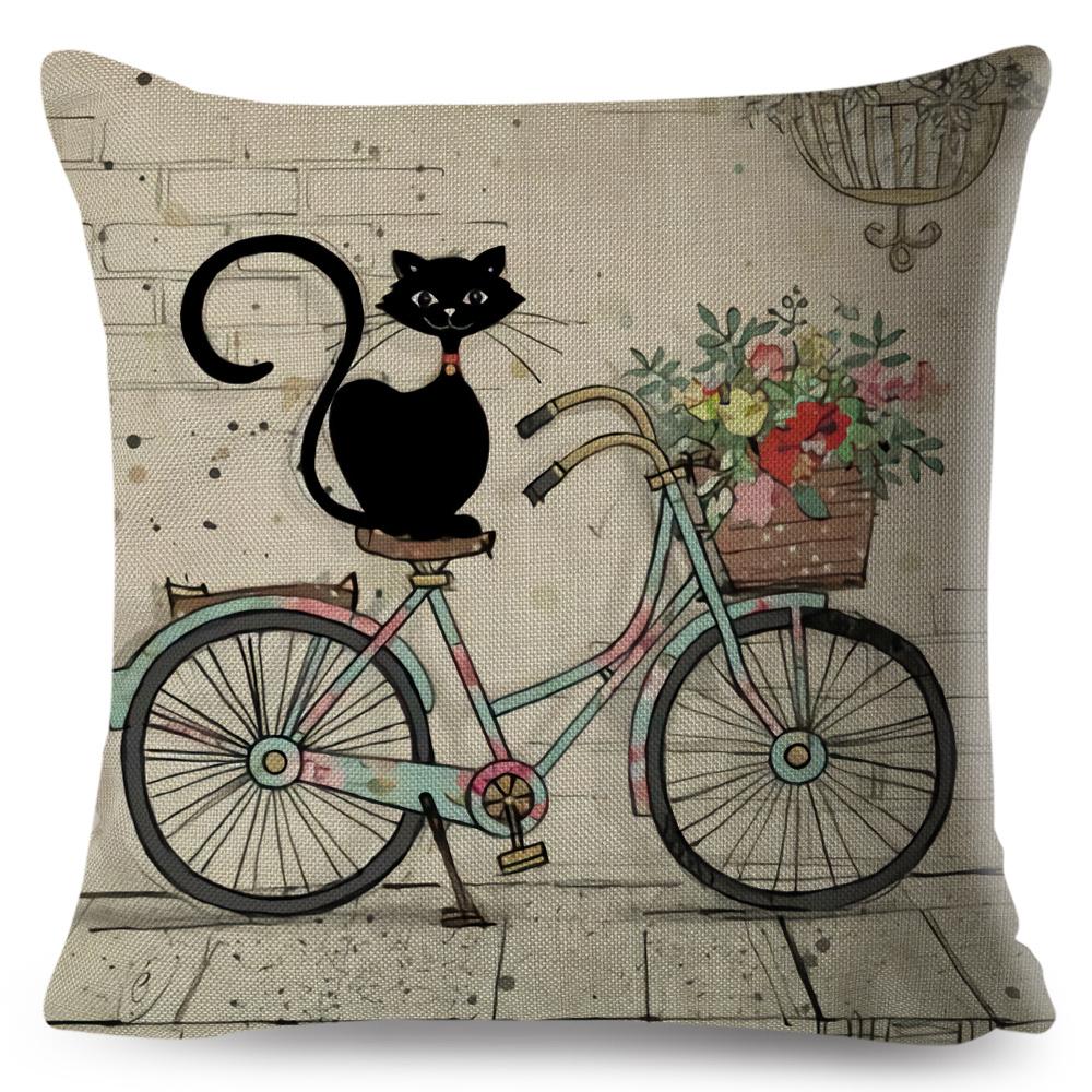 Милая элегантная наволочка на декоративную подушку с рисунком черного кота, двусторонняя печать, декор, мультяшный животный принт, наволочка для дивана, домашний текстиль 40x40cm16x16Inch
Милая элегантная наволочка на декоративную подушку с рисунком черного кота, двусторонняя печать, декор, мультяшный животный принт, наволочка для дивана, домашний текстиль 40x40cm16x16Inch