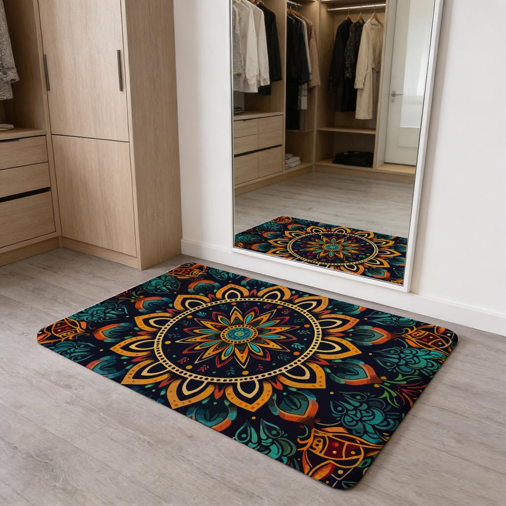 Colorful Mandala Boho Floor Mat Flannel Door Mat Non-Slip Absorbent Washable Indoor Home Rug 40x60cm
Colorful Mandala Boho Floor Mat Flannel Door Mat Non-Slip Absorbent Washable Indoor Home Rug 40x60cm