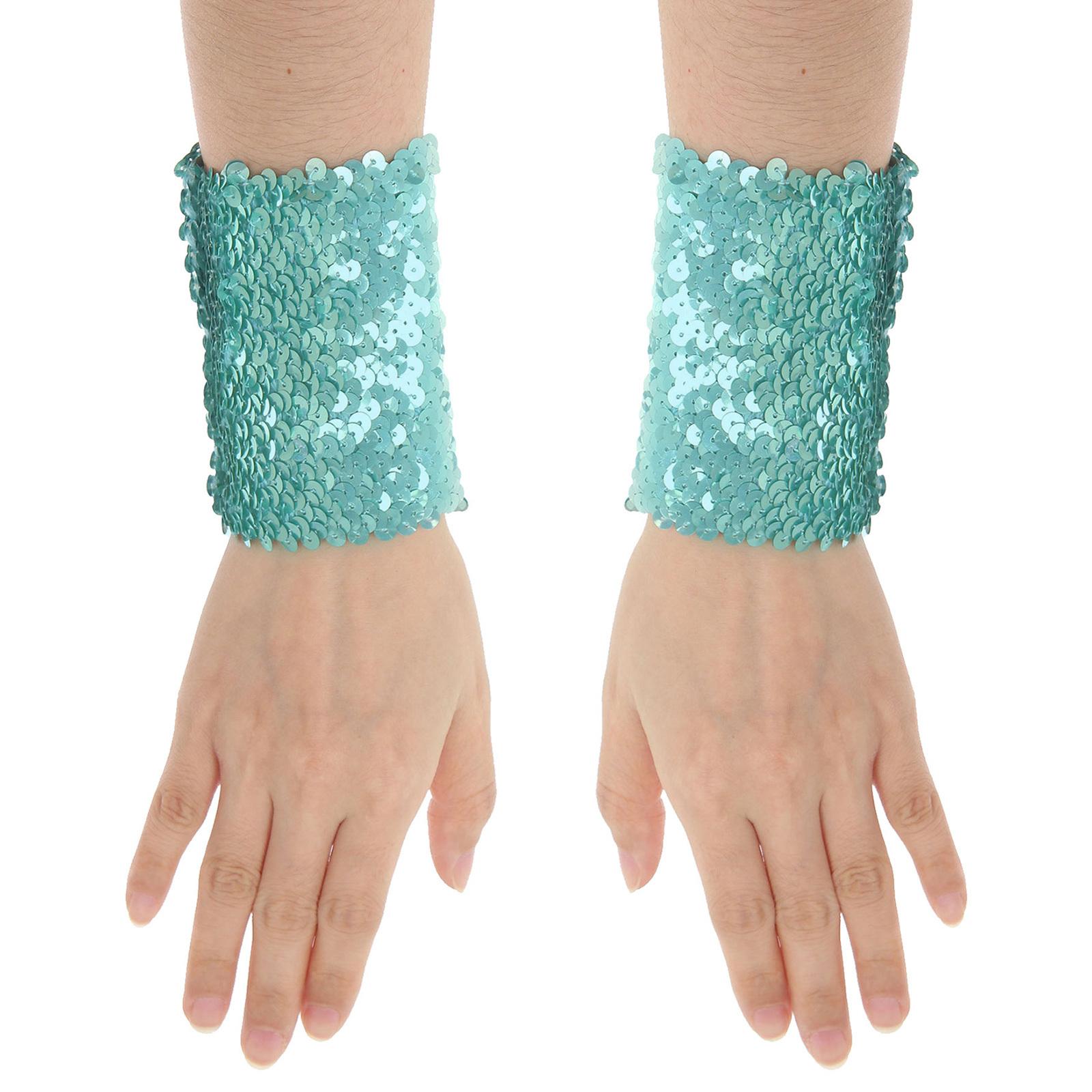 Жіночі блискучі нарукавники з паєтками Манжети костюмів блискучі еластичні рукави для косплея світло-синій колір
Жіночі блискучі нарукавники з паєтками Манжети костюмів блискучі еластичні рукави для косплея світло-синій колір