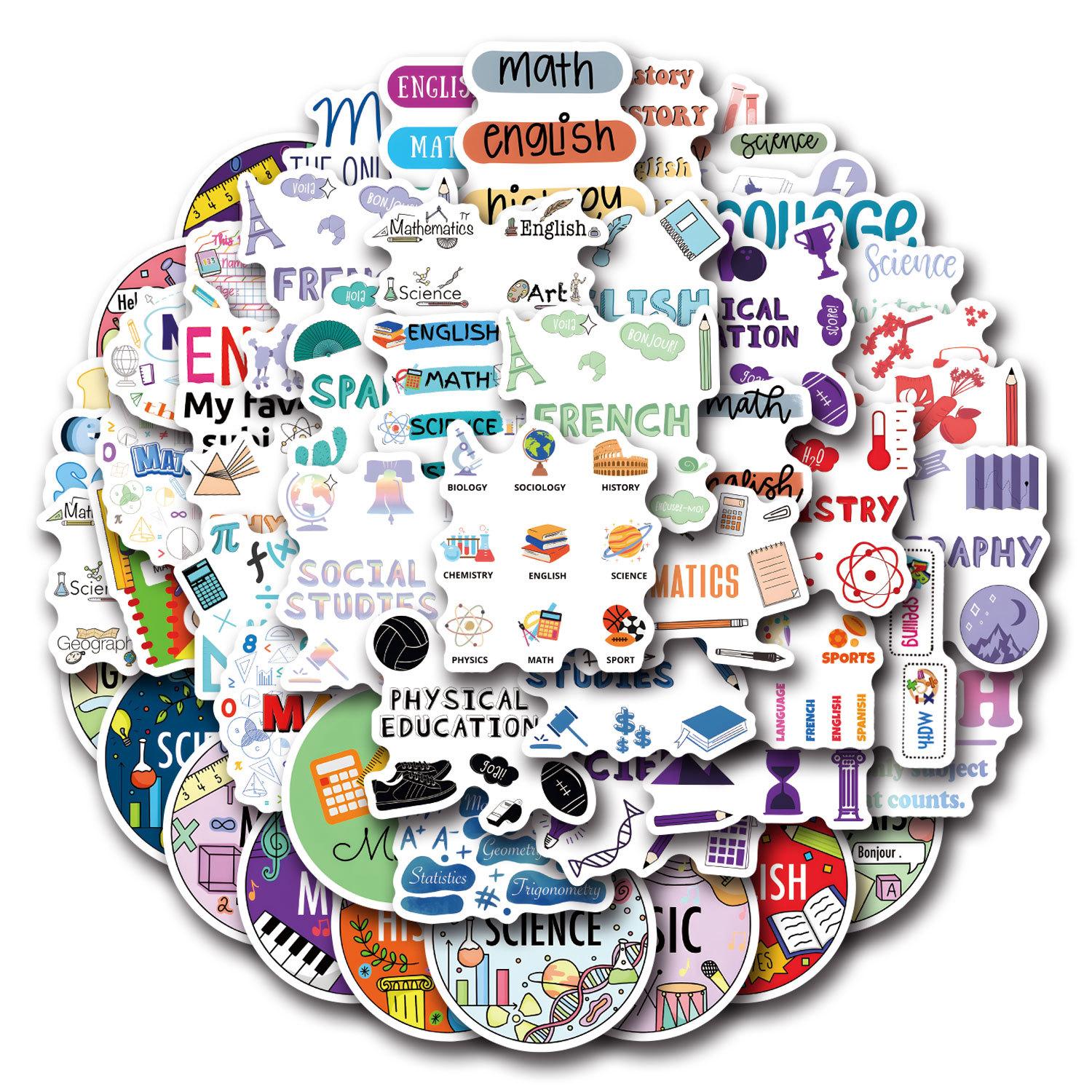 55 New School Subject Graffiti Stickers Decorate Suitcase Laptop Mobile Phone Stickers
55 New School Subject Graffiti Stickers Decorate Suitcase Laptop Mobile Phone Stickers