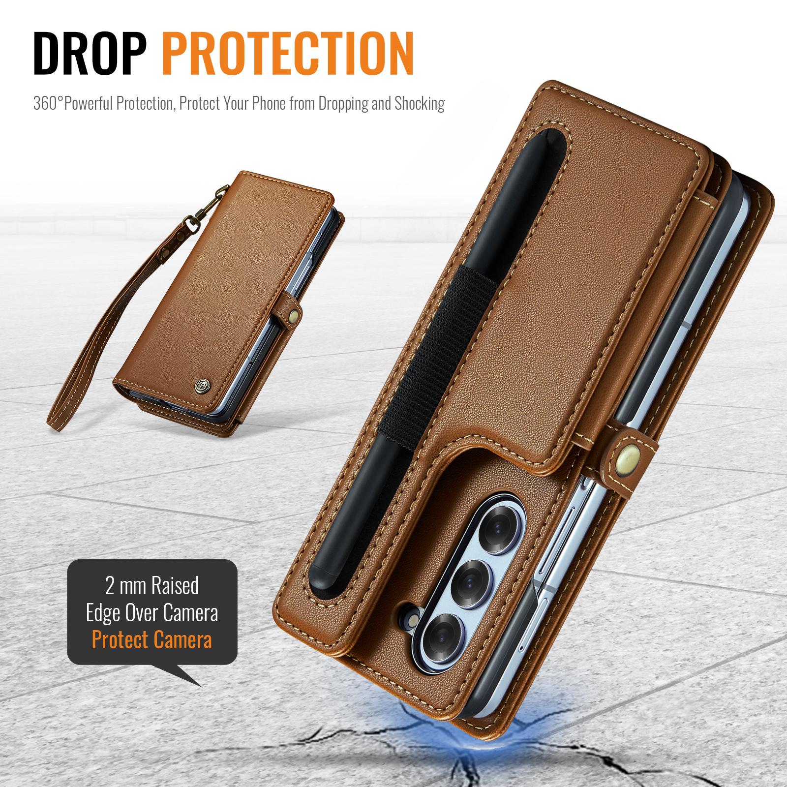 Fold6 Phone Cover Magnetic Bracket Wallet Luxury Leather Case for Samsung Galaxy Z Fold 6 5G RFID Card Pen Slot Holder+Hand Rope ZFold6 темно-коричневого кольору
Fold6 Phone Cover Magnetic Bracket Wallet Luxury Leather Case for Samsung Galaxy Z Fold 6 5G RFID Card Pen Slot Holder+Hand Rope ZFold6 темно-коричневого кольору