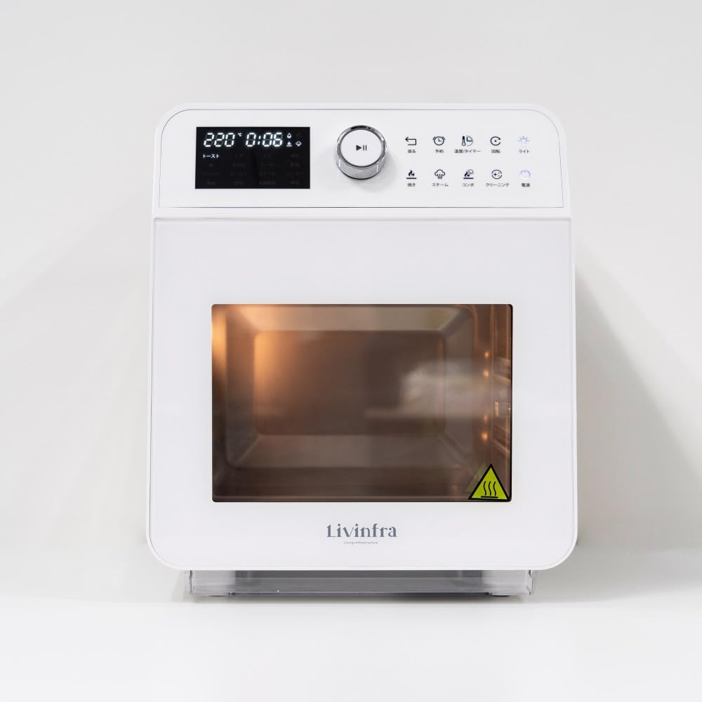 Livinfra Парова аерофритюрниця Finom для домашнього використання Духова шафа Rebake Конвекційна піч Аерофритюрниця Електрична фритюрниця Гриль Готування на пару Випічка Смажене Порції великої місткості
Livinfra Парова аерофритюрниця Finom для домашнього використання Духова шафа Rebake Конвекційна піч Аерофритюрниця Електрична фритюрниця Гриль Готування на пару Випічка Смажене Порції великої місткості