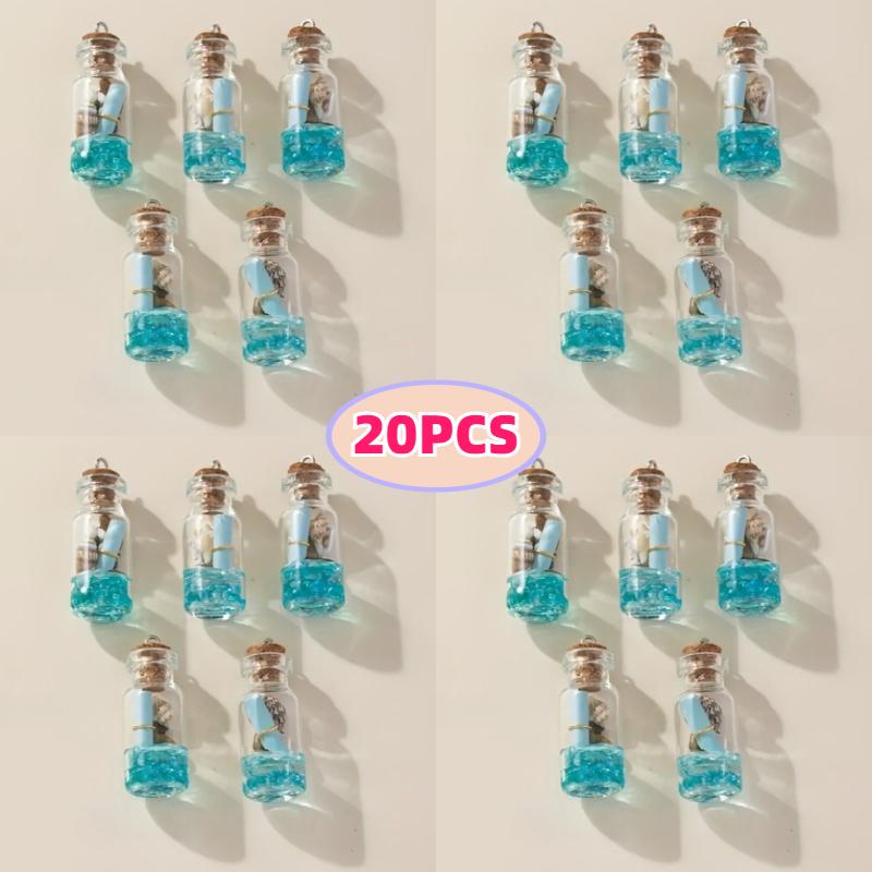 20pcs Ocean Style Blue Drift Bottle Pendant Set DIY Wish Bottle Multi-Occasion Gift for Events/Weddings Openable Bottles Message
20pcs Ocean Style Blue Drift Bottle Pendant Set DIY Wish Bottle Multi-Occasion Gift for Events/Weddings Openable Bottles Message