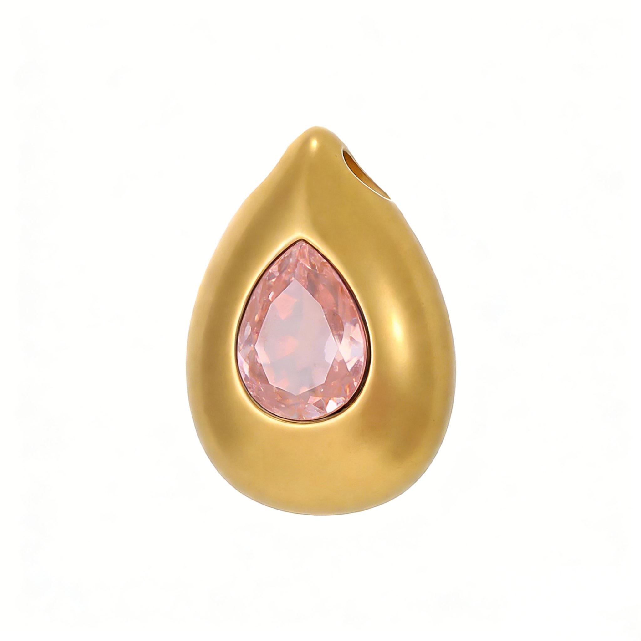 1pc Zircon Inlay Waterdrop Pendant Charms Stainless Steel Pendants for Jewelry Making Accessries рожевий
1pc Zircon Inlay Waterdrop Pendant Charms Stainless Steel Pendants for Jewelry Making Accessries рожевий