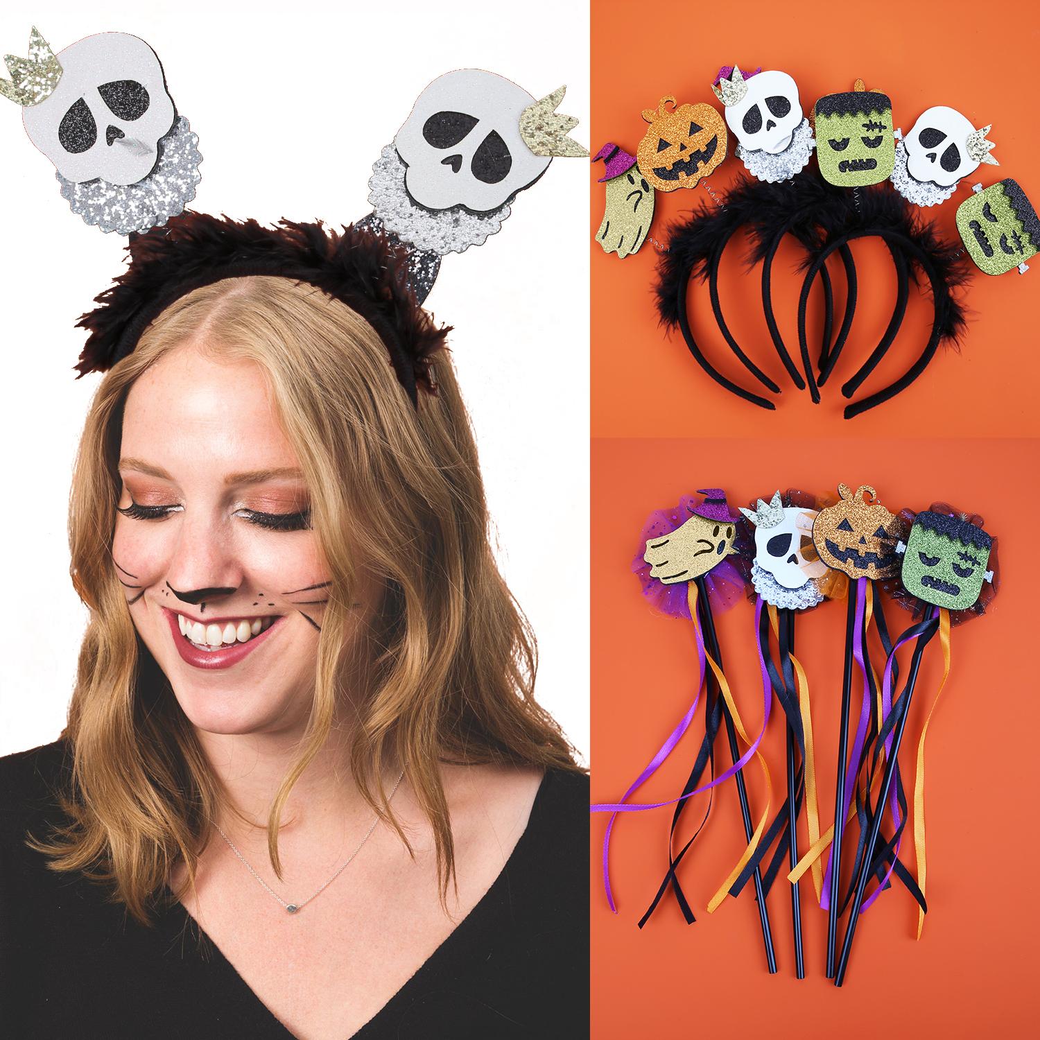 2PCS Fashion Halloween Headbands Pumpkin Devil Headbands Girls Festival Party Cosplay Hairband Kids Children Hair Accessories
2PCS Fashion Halloween Headbands Pumpkin Devil Headbands Girls Festival Party Cosplay Hairband Kids Children Hair Accessories