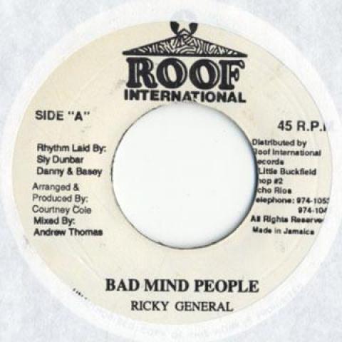7inch Record RICKY GENERAL - Bad Mind People Roof Internatio 1993 Jamaica Reggae, Ska & Dub
7inch Record RICKY GENERAL - Bad Mind People Roof Internatio 1993 Jamaica Reggae, Ska & Dub