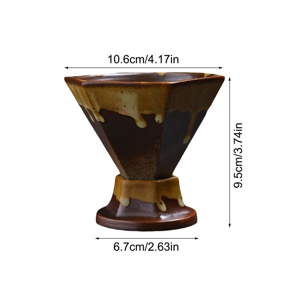 1 шт. ретро японская треугольная конусообразная керамическая чашка для чая и кофе, керамическая кружка, грубая фарфоровая чашка для латте для домашнего офиса 170ml кофейный