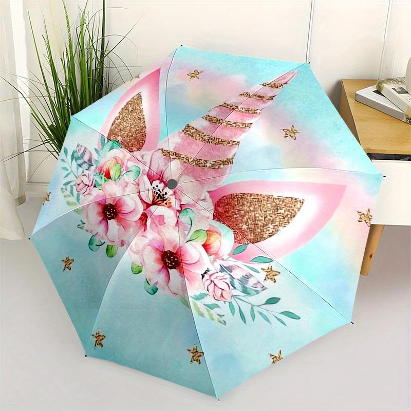 1pc Unicorn Floral Fantasy Umbrella with Plastic Handle,Suitable for All Seasons Home Travel Outdoor UmbrellaM1153
1pc Unicorn Floral Fantasy Umbrella with Plastic Handle,Suitable for All Seasons Home Travel Outdoor UmbrellaM1153