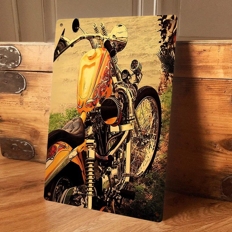 1 piece: Vintage motorcycle tinplate wall hanging, American country style living room/bar decorative mural, metal craft home wal (as the picture,20x30cm)
1 piece: Vintage motorcycle tinplate wall hanging, American country style living room/bar decorative mural, metal craft home wal (as the picture,20x30cm)