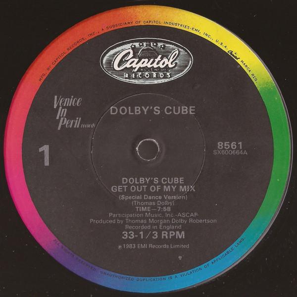 12inch Record DOLBY S CUBE - Get Out Of My Mix (Special Dance Ve SX600665 Capitol Records 1983 US Dance & Electronica Used
12inch Record DOLBY S CUBE - Get Out Of My Mix (Special Dance Ve SX600665 Capitol Records 1983 US Dance & Electronica Used