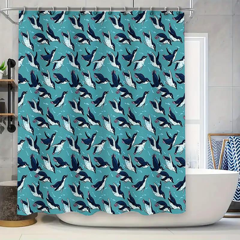 Unique Penguin Shower Curtain Blue Ocean Birds Bathroom Decor Set Waterproof Fabric Washable Modern Home Textile W60H190(CM)-1 Pcs
Unique Penguin Shower Curtain Blue Ocean Birds Bathroom Decor Set Waterproof Fabric Washable Modern Home Textile W60H190(CM)-1 Pcs