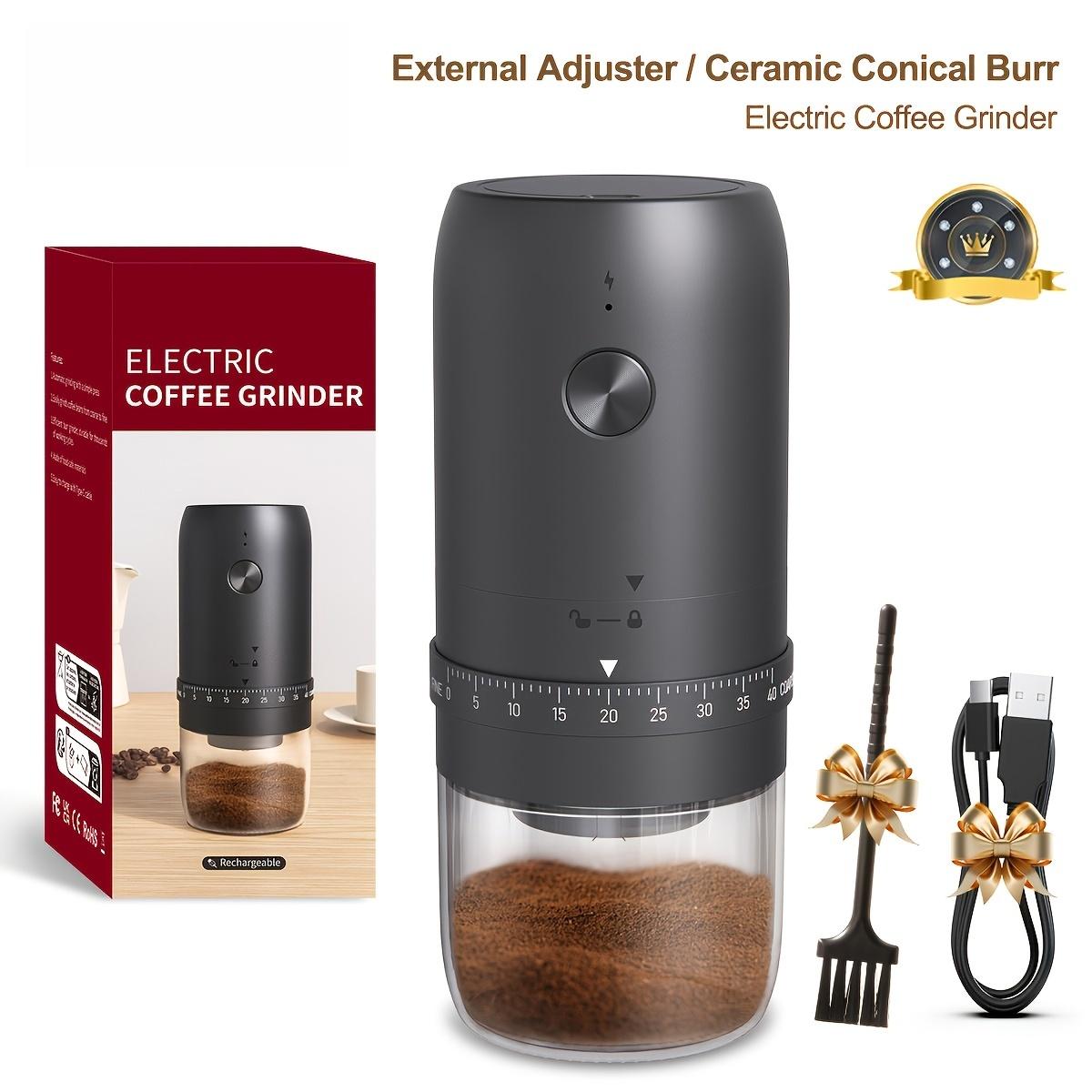 Electric Coffee Grinder Adjustable Settings Rechargeable Burr Grinder Portable Coffee Bean Grinder for Home Pour Over чёрный
Electric Coffee Grinder Adjustable Settings Rechargeable Burr Grinder Portable Coffee Bean Grinder for Home Pour Over чёрный