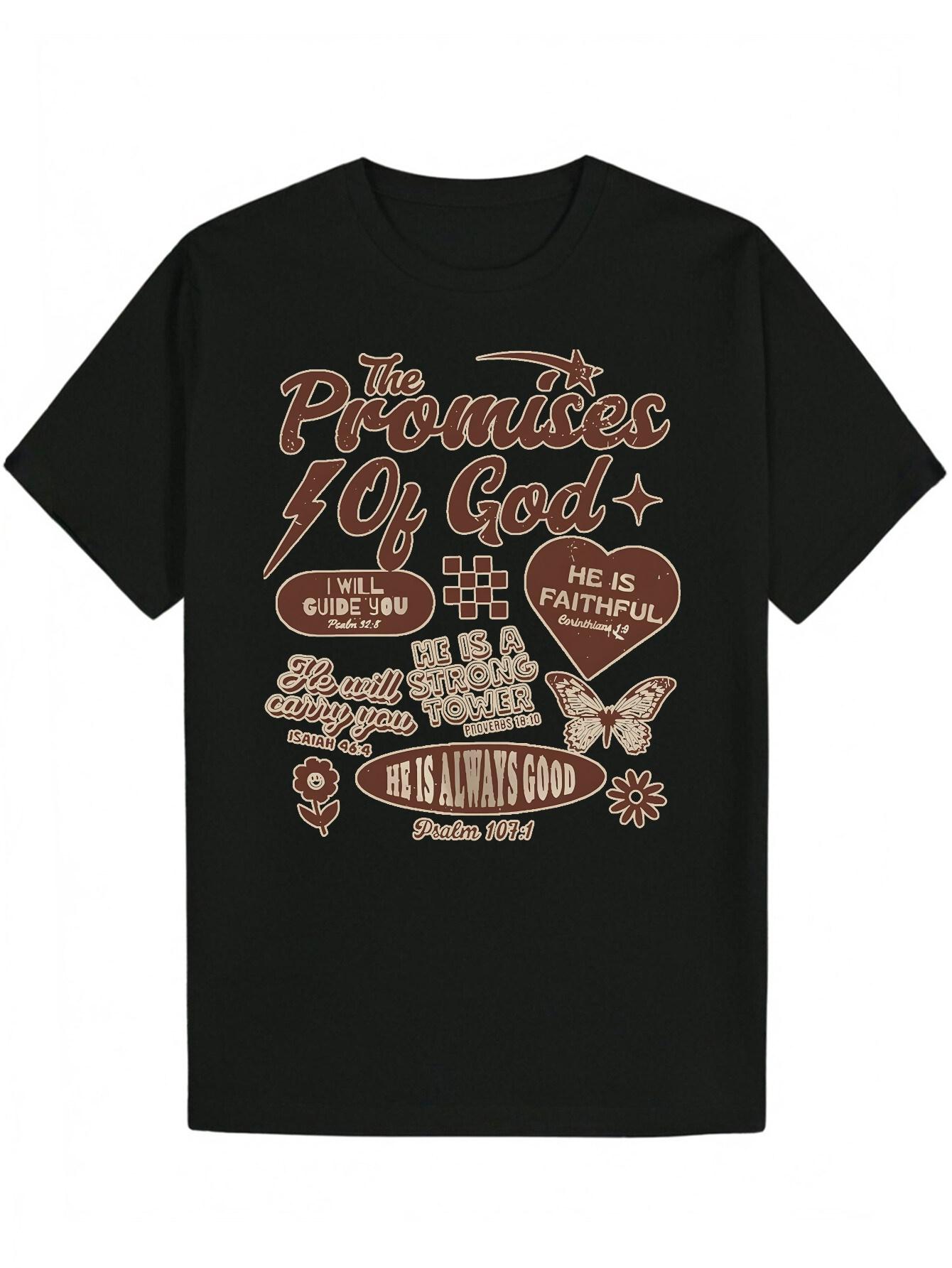 Short Sleeve T-shirt - Religious Inspirational Lettering & Symbol Design L
Short Sleeve T-shirt - Religious Inspirational Lettering & Symbol Design L
