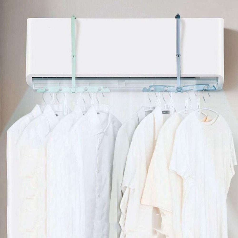 Solid Color Laundry Rack Foldable Air Conditioner Drying Rack Creative Clothes Hanger
Solid Color Laundry Rack Foldable Air Conditioner Drying Rack Creative Clothes Hanger