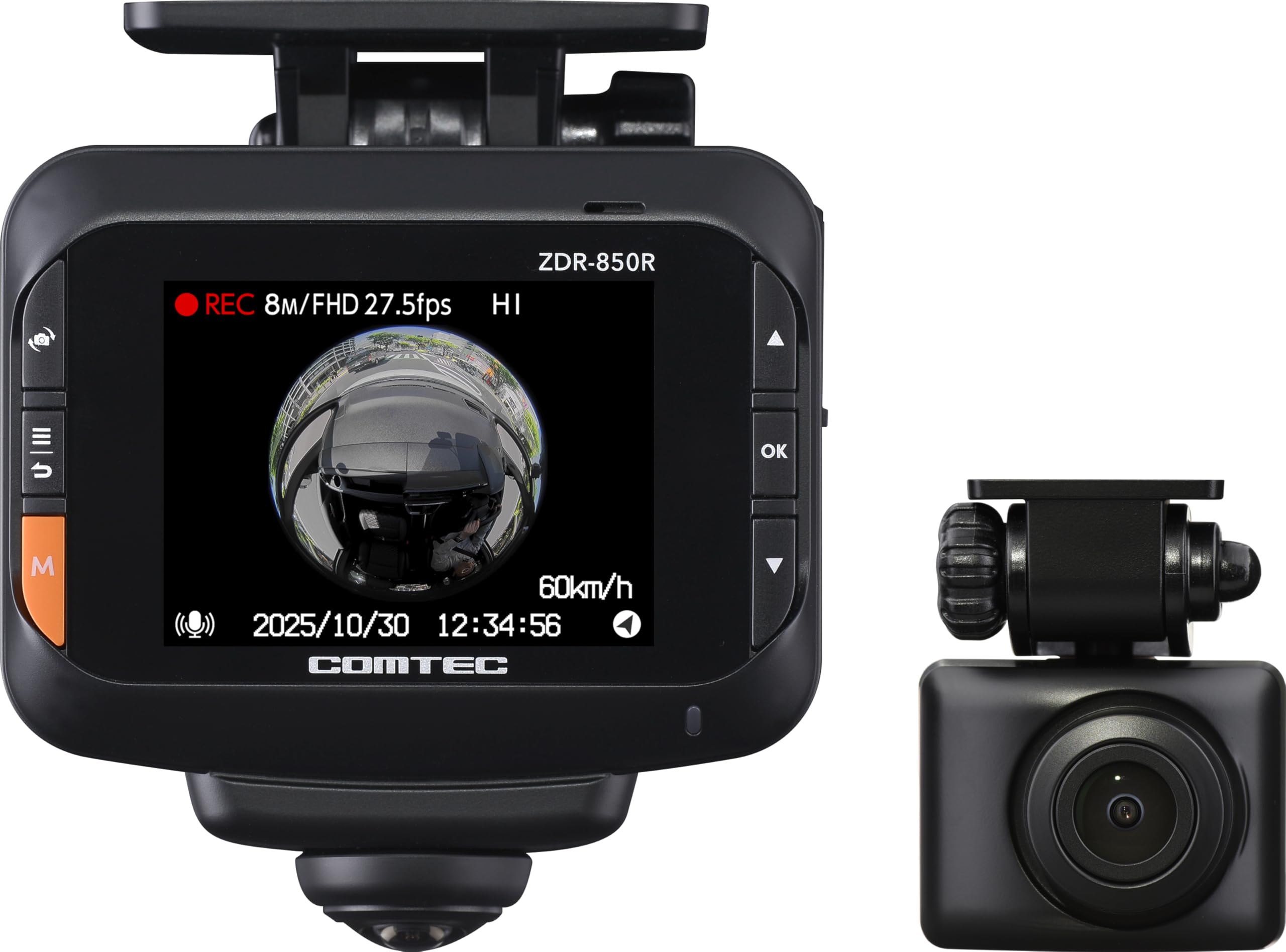 Comtec Drive Recorder with Camera for Recording and Rear Camera for Rearview Front and Rear STARVIS Rear Vehicle Approach Fast Made in Continuous чорний
Comtec Drive Recorder with Camera for Recording and Rear Camera for Rearview Front and Rear STARVIS Rear Vehicle Approach Fast Made in Continuous чорний