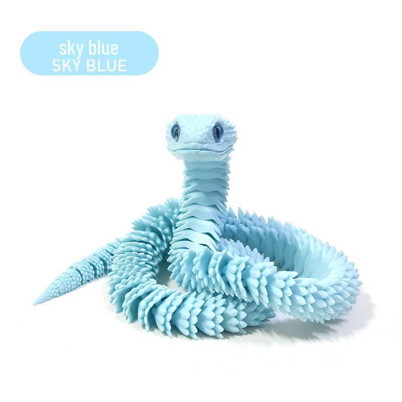 3D-печатная подвижная игрушка-змея и настольное украшение
3D-печатная подвижная игрушка-змея и настольное украшение