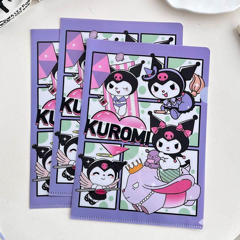Cartoon Test Paper Clip Plastic Pp Storage Clip Student Compartment Handy Gadget Folder A4 Info Booklet L Clip Single Piece Folder 3 0731 Folder - Kuromi 3-Pack
Cartoon Test Paper Clip Plastic Pp Storage Clip Student Compartment Handy Gadget Folder A4 Info Booklet L Clip Single Piece Folder 3 0731 Folder - Kuromi 3-Pack