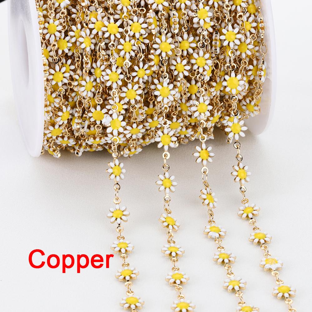 1Meter 7mm Stainless Steel Chain Enamel Daisy Flower KC Gold Color Beaded Chains for DIY Jewelry Making Necklace Bracelet 7mm
1Meter 7mm Stainless Steel Chain Enamel Daisy Flower KC Gold Color Beaded Chains for DIY Jewelry Making Necklace Bracelet 7mm