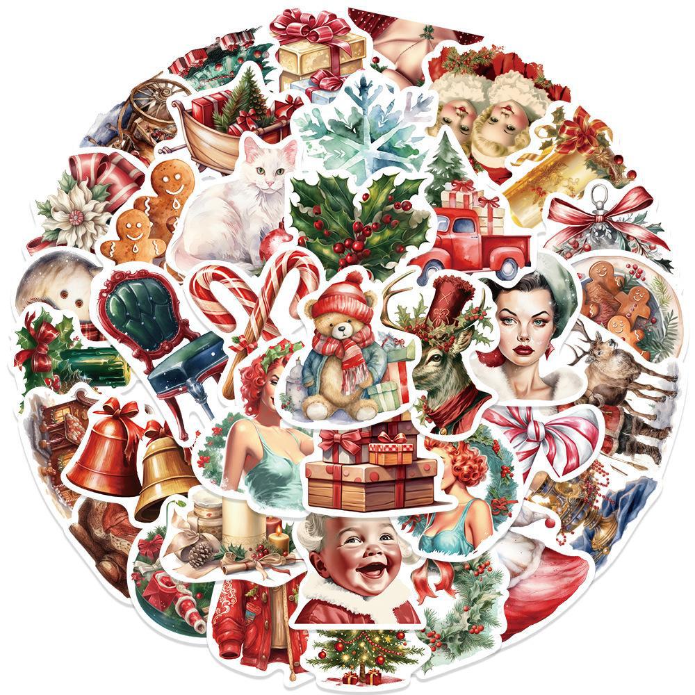 50 ретро-наклеек для рождественских подарков и декора вечеринок для проектов «сделай сам» — идеально подходят для стаканов с водой, телефонов и холодильников null
50 ретро-наклеек для рождественских подарков и декора вечеринок для проектов «сделай сам» — идеально подходят для стаканов с водой, телефонов и холодильников null