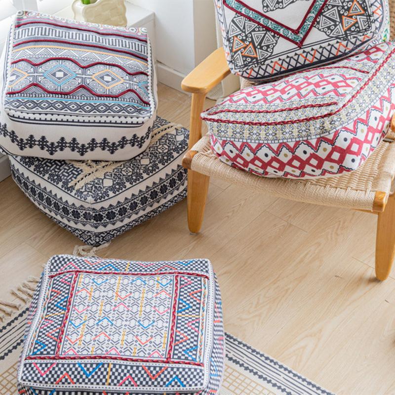 American Country Pastoral Style Cushion Cover Retro Hand-woven Unstuffed Ottoman Seat Cover Home Decor Embroidery Futon Cover 45x45cm
American Country Pastoral Style Cushion Cover Retro Hand-woven Unstuffed Ottoman Seat Cover Home Decor Embroidery Futon Cover 45x45cm
