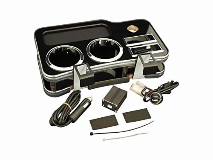 NV350 Caravan front Front center drink holder with USB holder V2 Piano black finish (for 2-seater only) G22-352
NV350 Caravan front Front center drink holder with USB holder V2 Piano black finish (for 2-seater only) G22-352